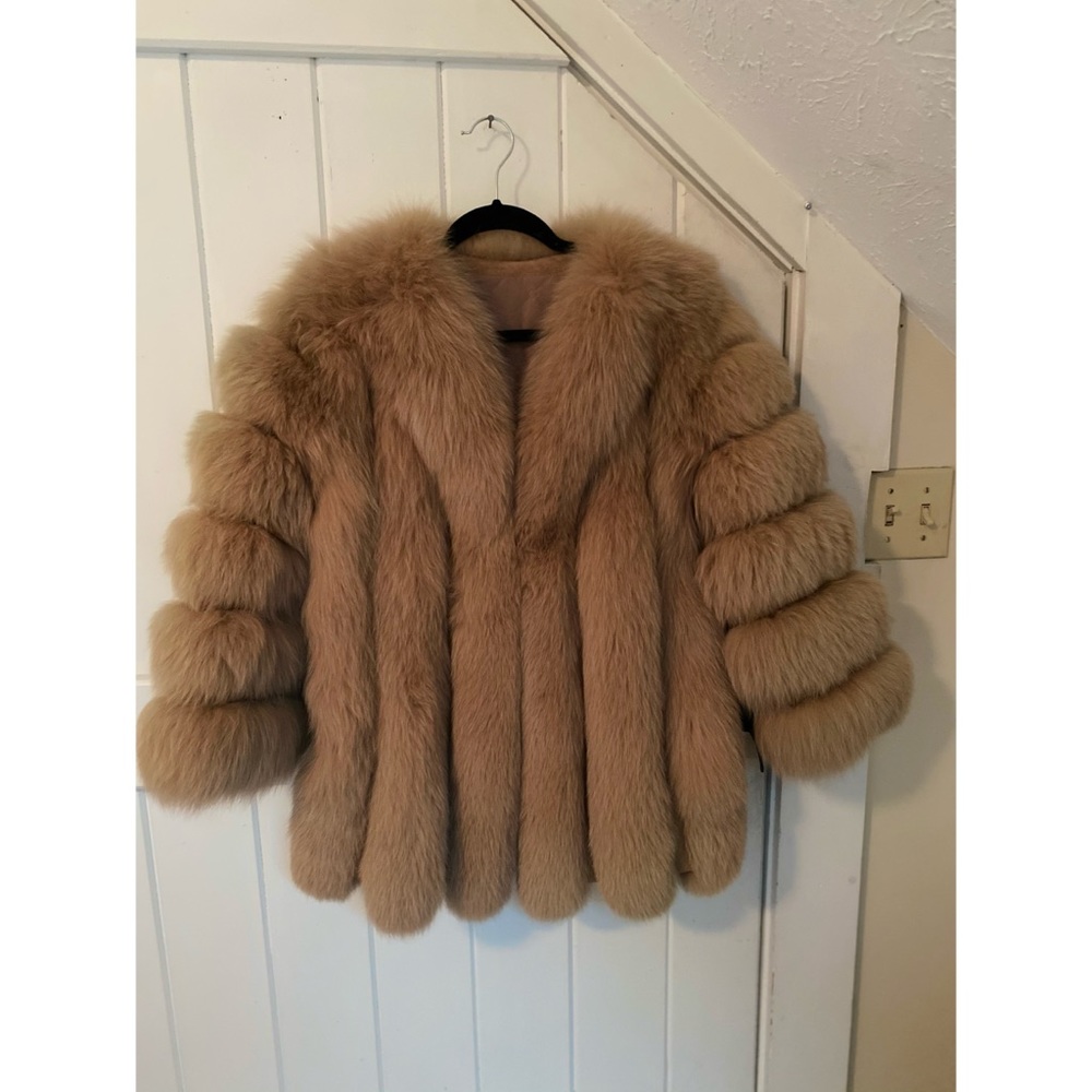 100% REAL FOX FUR CUSTOM JACKET